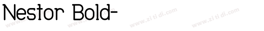 Nestor Bold字体转换